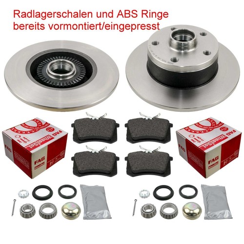Bremsen hinten für audi 8d - für,